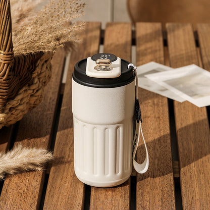 Smart Digital Thermal Bottle Portable Coffee Mug -Stainless Steel
