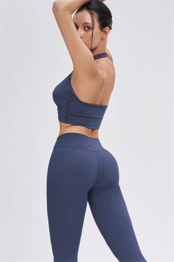 Crop Top + Leggings 2-Piece Set