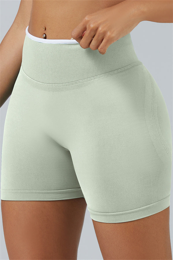 Long Sleeve Crop top Shorts 2-Piece Set