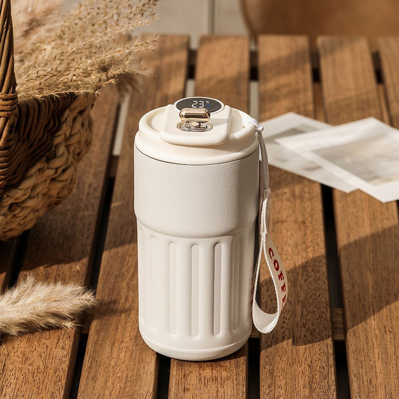 Smart Digital Thermal Bottle Portable Coffee Mug -Stainless Steel