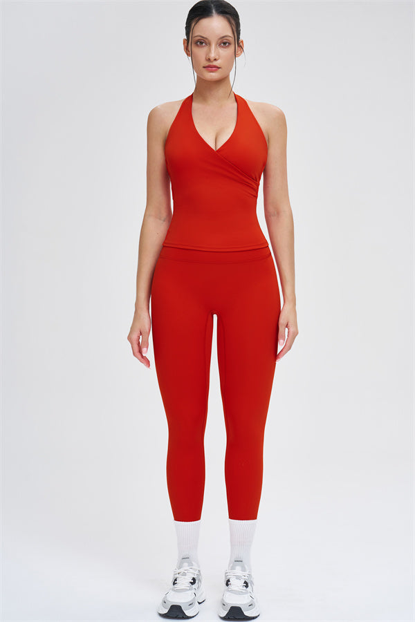 Crop Top + Leggings 2-Piece Set