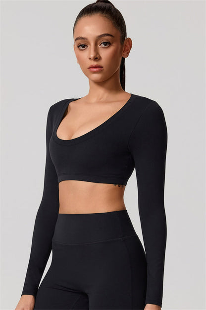 Long Sleeve Crop Top