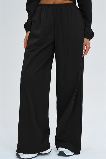 Crop Hoodie + Sweatpants 2-Piece Set