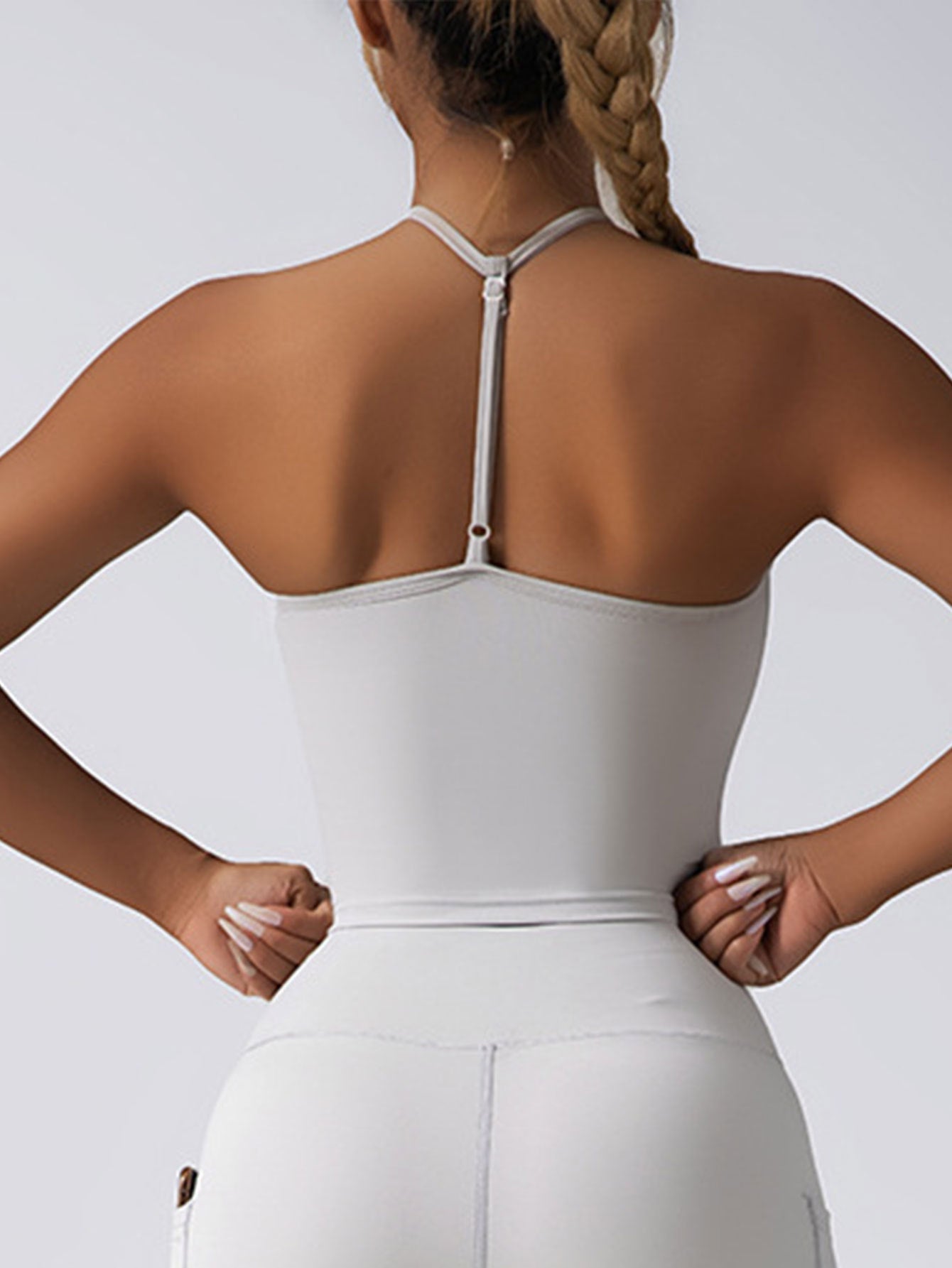 Padded Crop Top Push Up Sports Bra