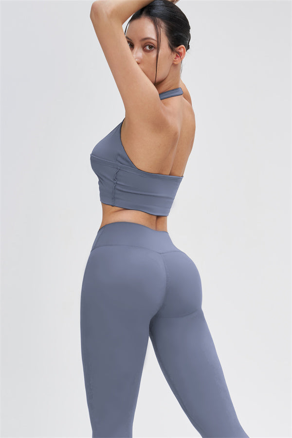 Crop Top + Leggings 2-Piece Set