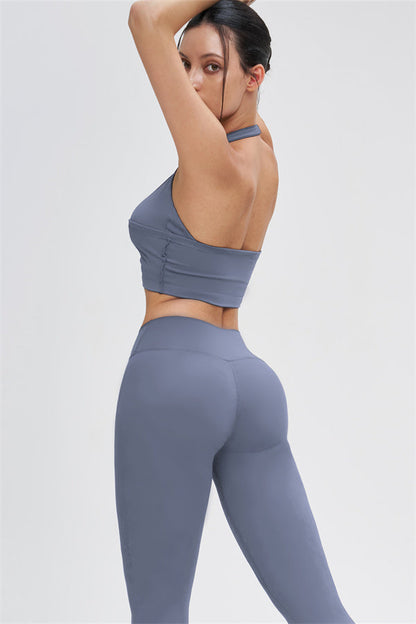 Crop Top + Leggings 2-Piece Set