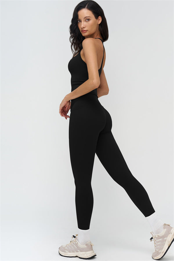 Crop Top + Leggings 2-Piece Set