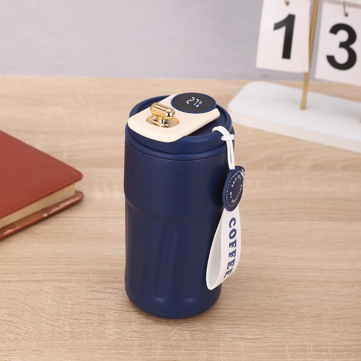 Smart Digital Thermal Bottle Portable Coffee Mug -Stainless Steel