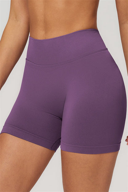 One-Shoulder Sports Bra Shorts 2-Piece Set