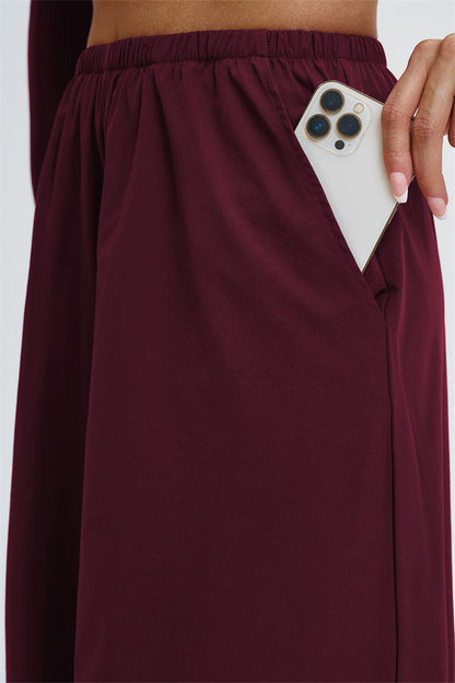 Crop Hoodie + Sweatpants 2-Piece Set