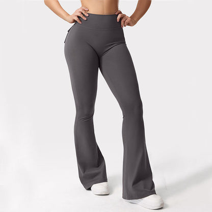 Women's High-Waisted Cargo Pocket Workout Leggings