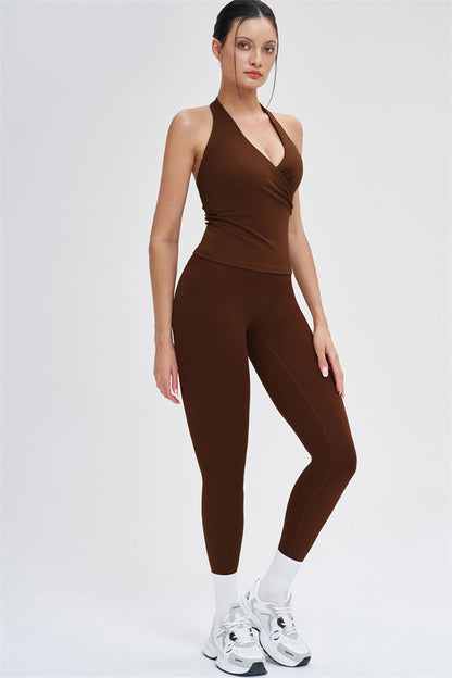 Crop Top + Leggings 2-Piece Set