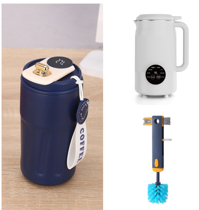 Smart Digital Thermal Bottle Portable Coffee Mug -Stainless Steel