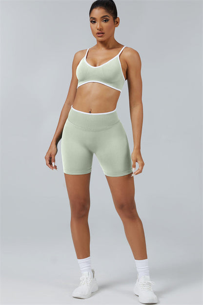 Sports Bra + Shorts 2-Piece Set
