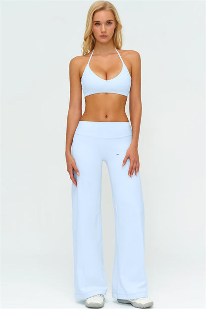 Sports Bra + New Straight Leg Pants 2-Piece Set