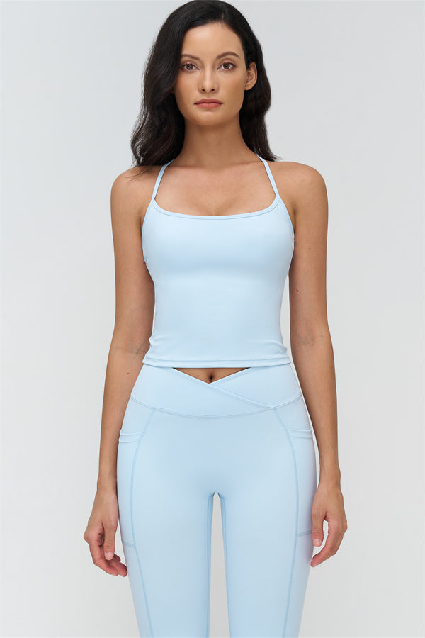 Crop Top + Leggings 2-Piece Set
