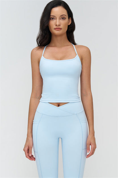 Crop Top + Leggings 2-Piece Set