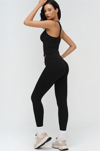 Crop Top + Leggings 2-Piece Set
