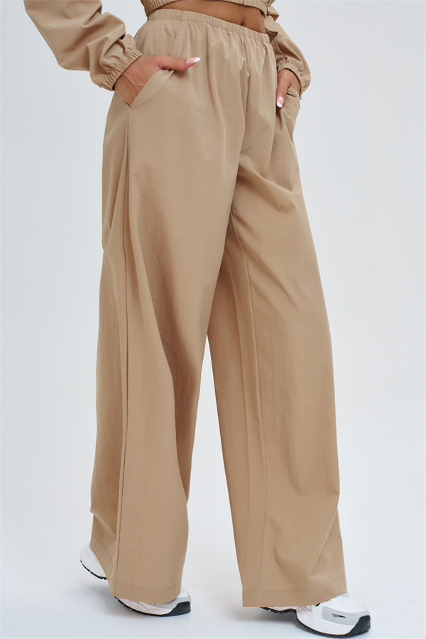 Crop Hoodie + Sweatpants 2-Piece Set