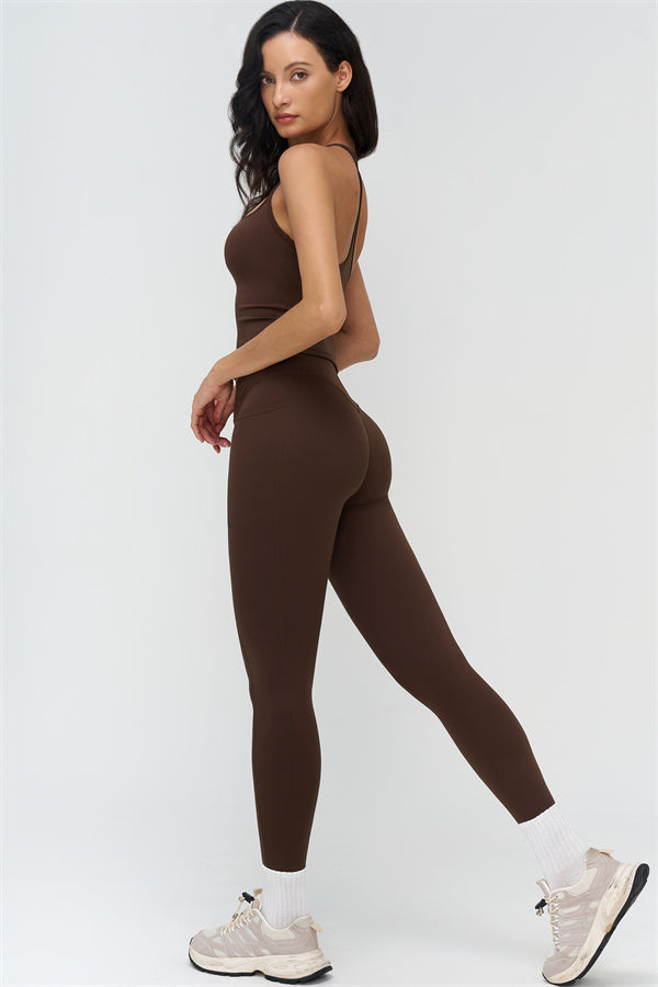 Crop Top + Leggings 2-Piece Set