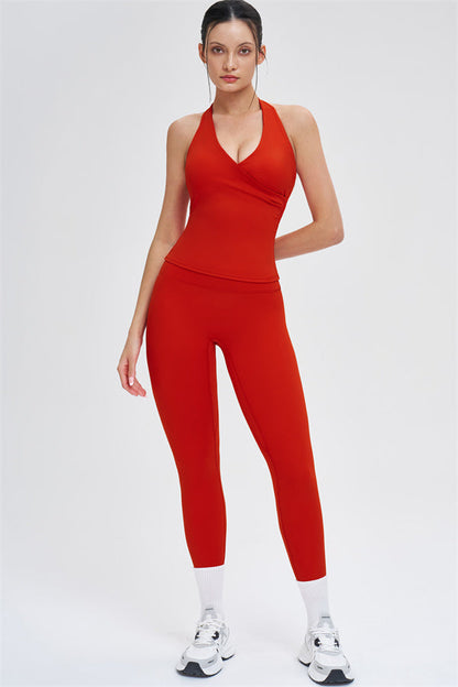 Crop Top + Leggings 2-Piece Set