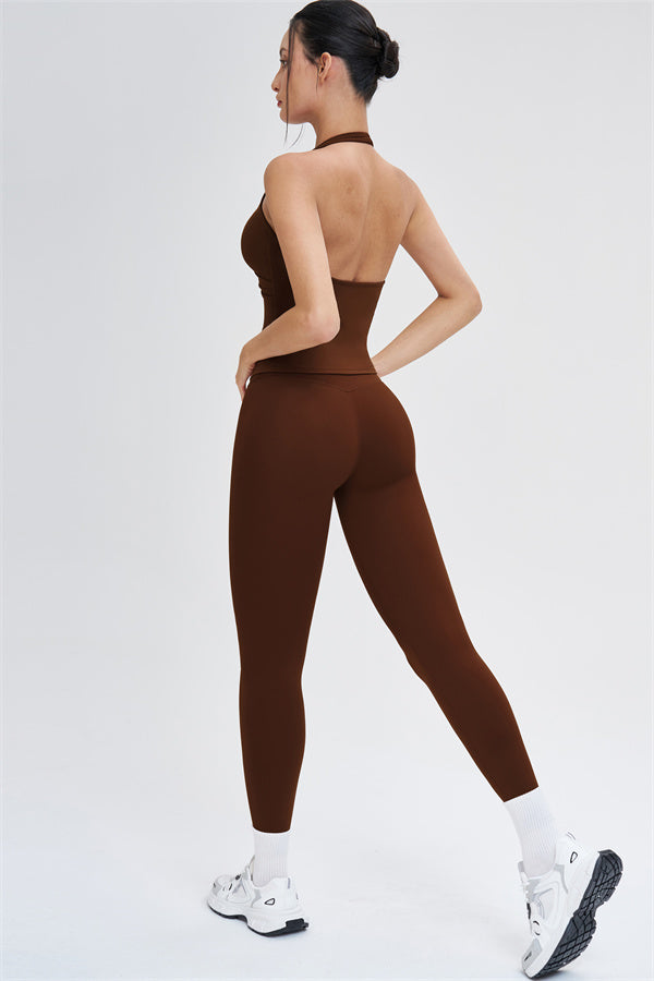 Crop Top + Leggings 2-Piece Set