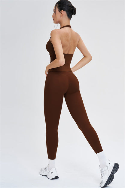Crop Top + Leggings 2-Piece Set