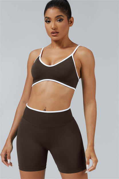Sports Bra + Shorts 2-Piece Set