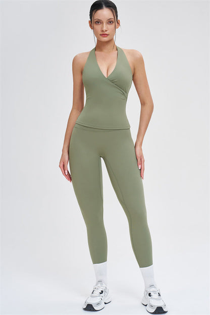 Crop Top + Leggings 2-Piece Set