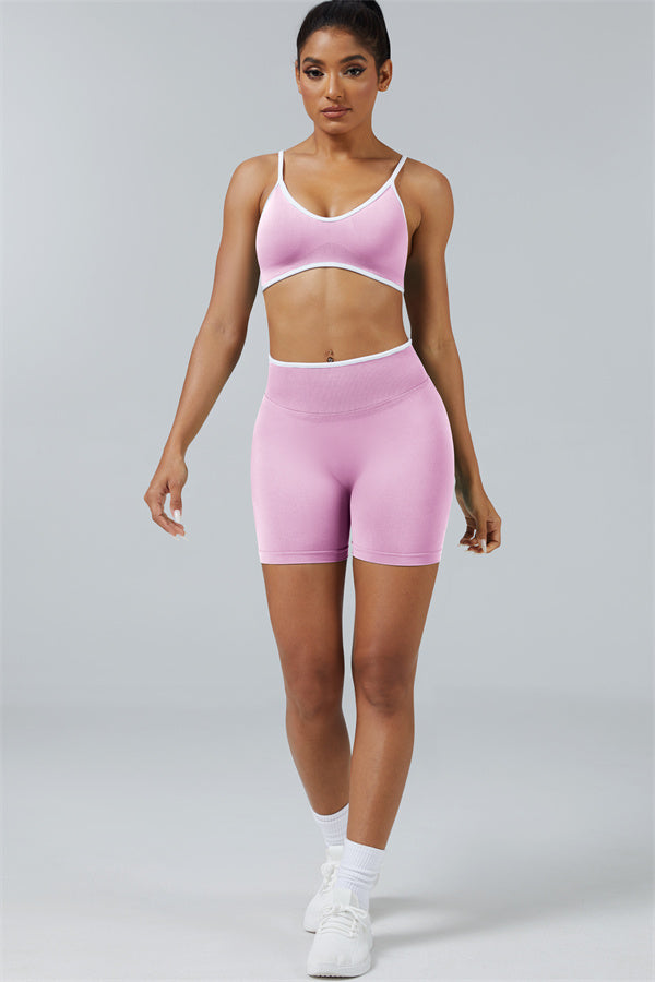Sports Bra + Shorts 2-Piece Set