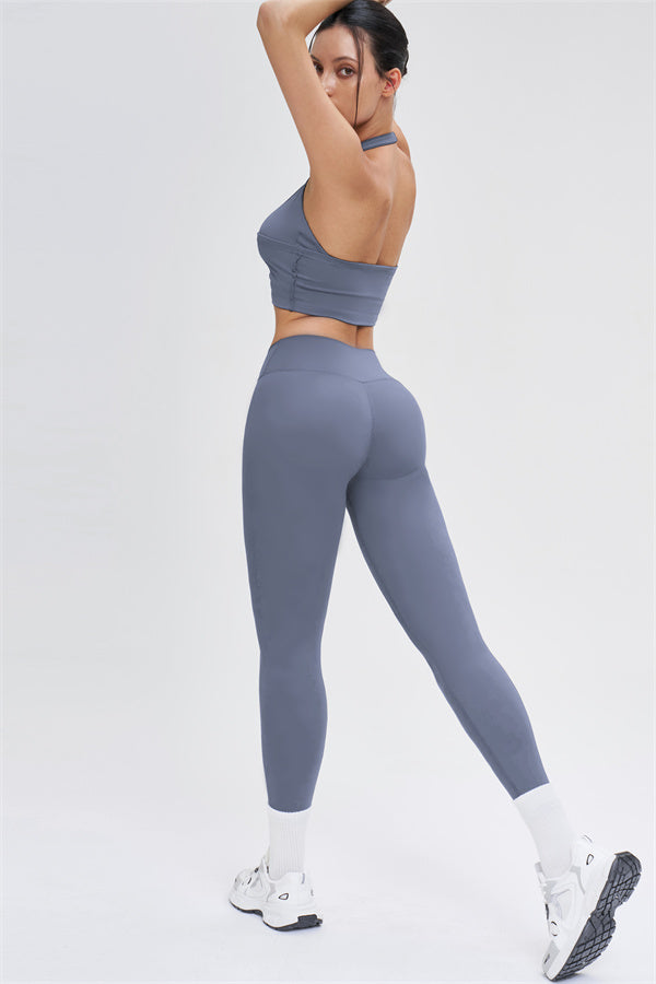 Crop Top + Leggings 2-Piece Set