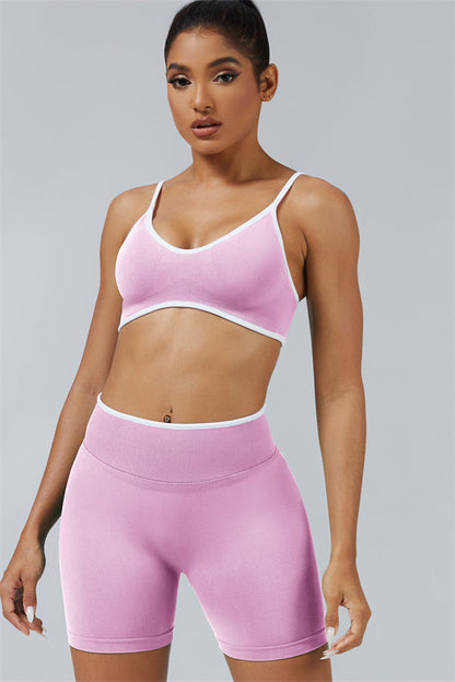 Sports Bra + Shorts 2-Piece Set