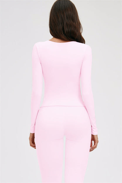 Long Sleeve Capri Leggings 2-Piece Set