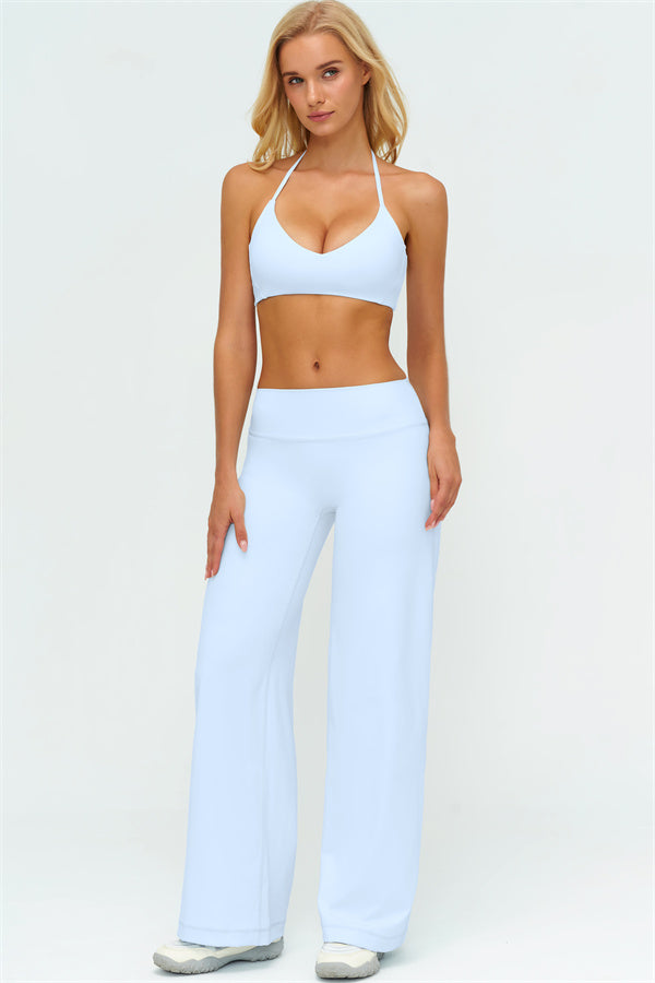 Sports Bra + New Straight Leg Pants 2-Piece Set
