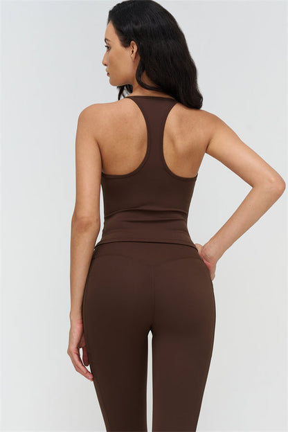 Crop Top + Leggings 2-Piece Set