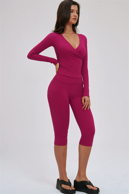 Long Sleeve Capri Leggings 2-Piece Set