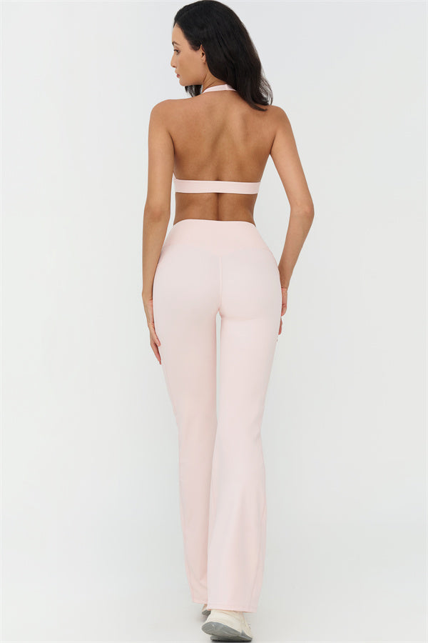 Deep V-Neckline Sports Bra