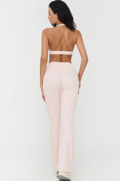 Deep V-Neckline Sports Bra