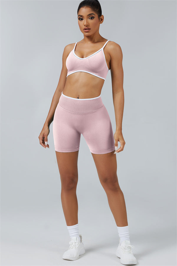 Sports Bra + Shorts 2-Piece Set