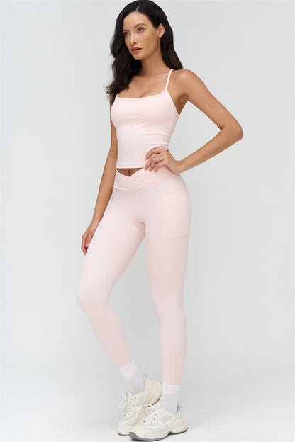 Crop Top + Leggings 2-Piece Set