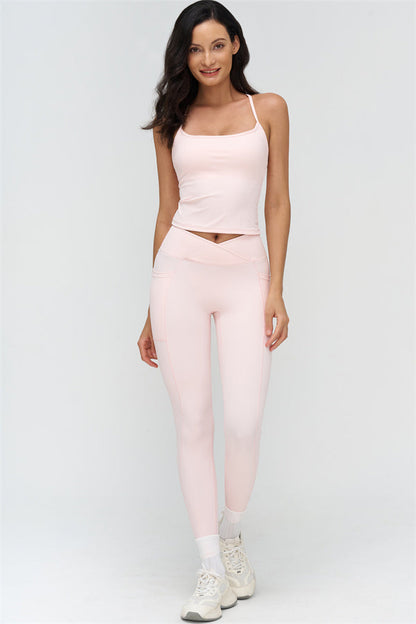 Crop Top + Leggings 2-Piece Set