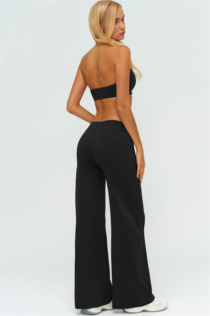 Sports Bra + New Straight Leg Pants 2-Piece Set