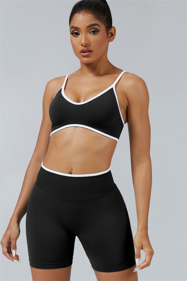 Sports Bra + Shorts 2-Piece Set