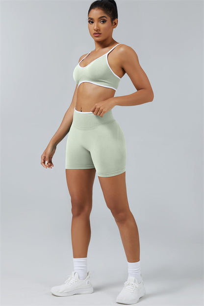 Sports Bra + Shorts 2-Piece Set