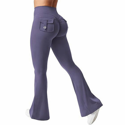 Women's High-Waisted Cargo Pocket Workout Leggings