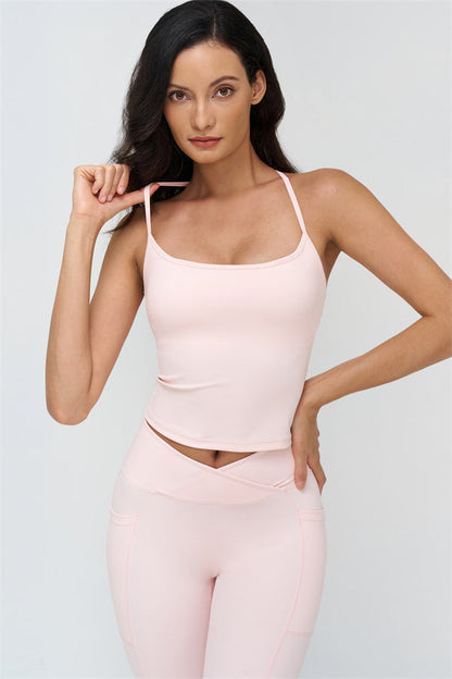 Crop Top + Leggings 2-Piece Set