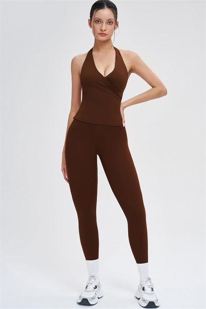 Crop Top + Leggings 2-Piece Set