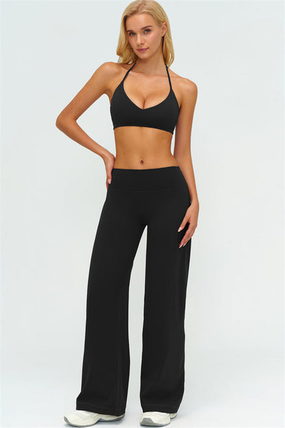 Sports Bra + New Straight Leg Pants 2-Piece Set