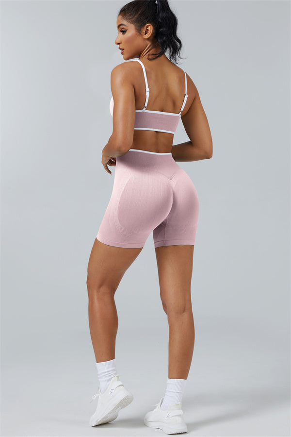 Sports Bra + Shorts 2-Piece Set
