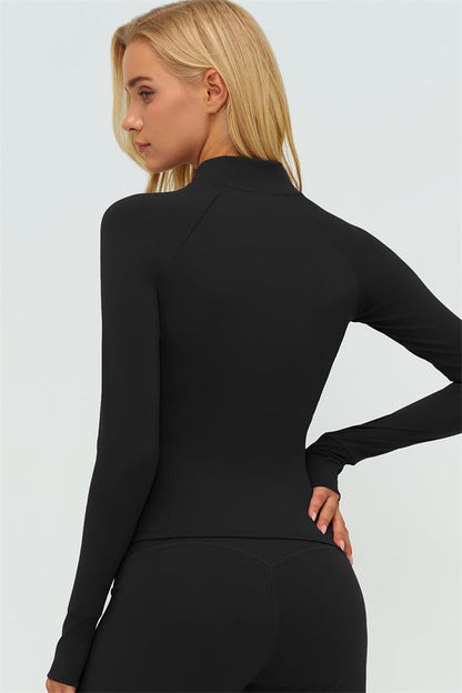 Zip Jacket New Straight Leg Pants 2-Piece Set